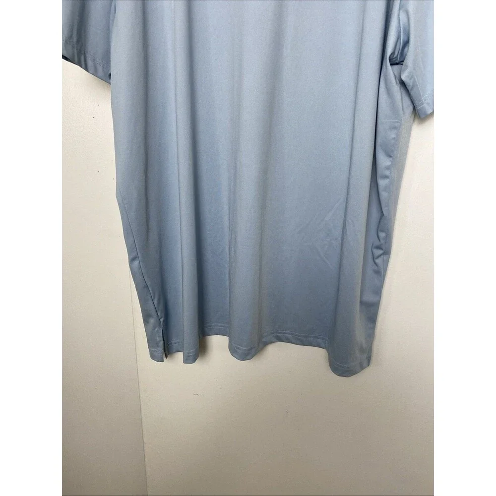 Adidas Golf Polo Shirt Plus Size 2XL Blue Men's Dry Wicking UPF Sun Protection
